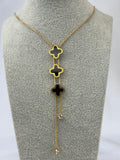 Naszyjnik Clover Noir Gold