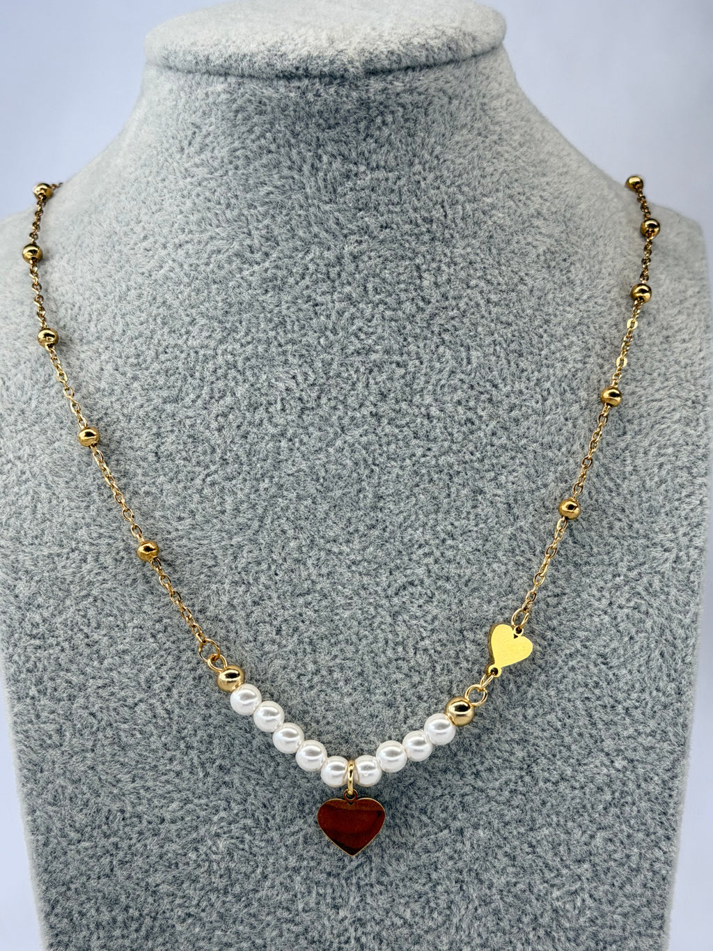 Naszyjnik Pearl Heart Gold
