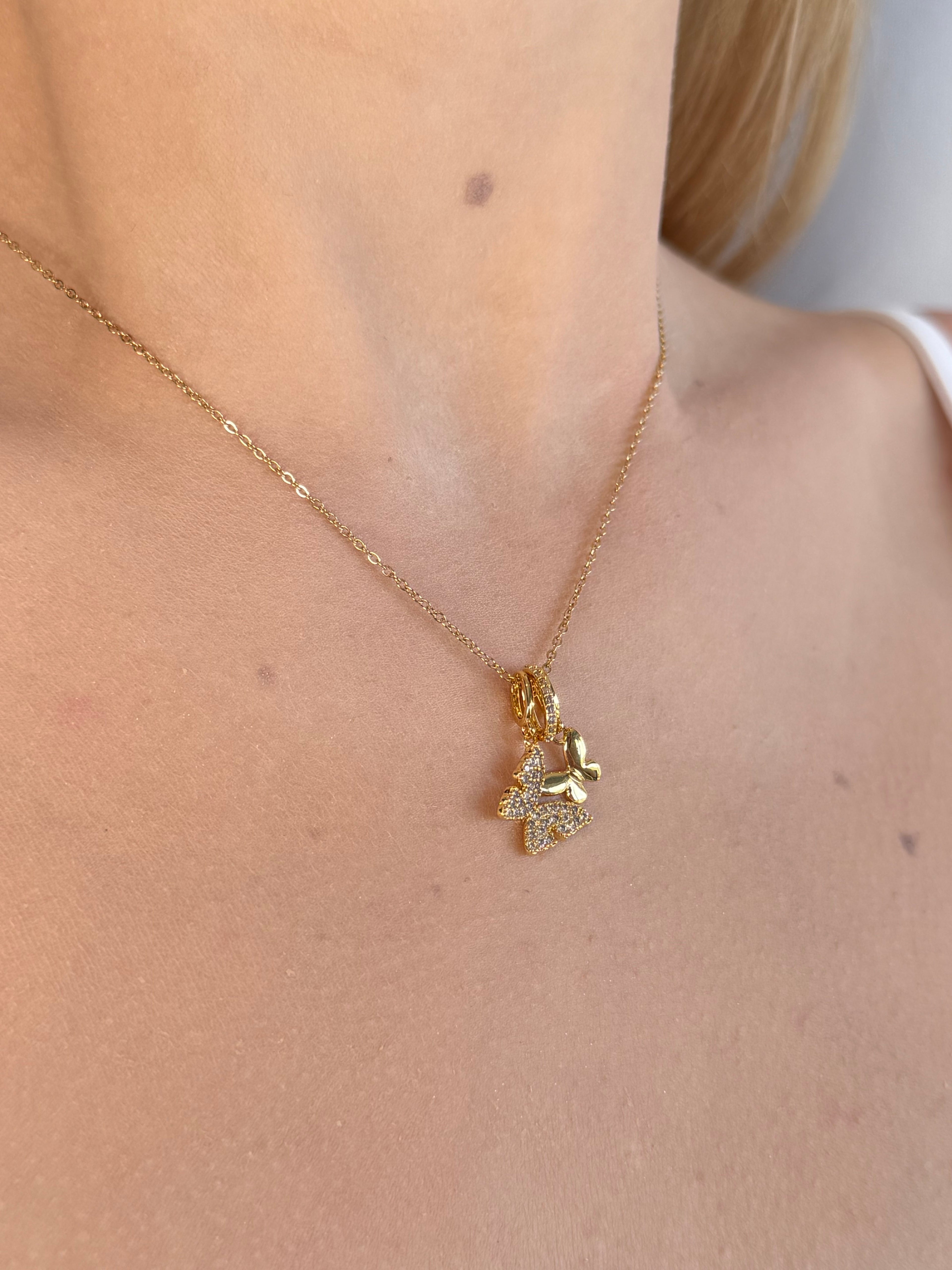 Naszyjnik Golden Butterfly Necklace