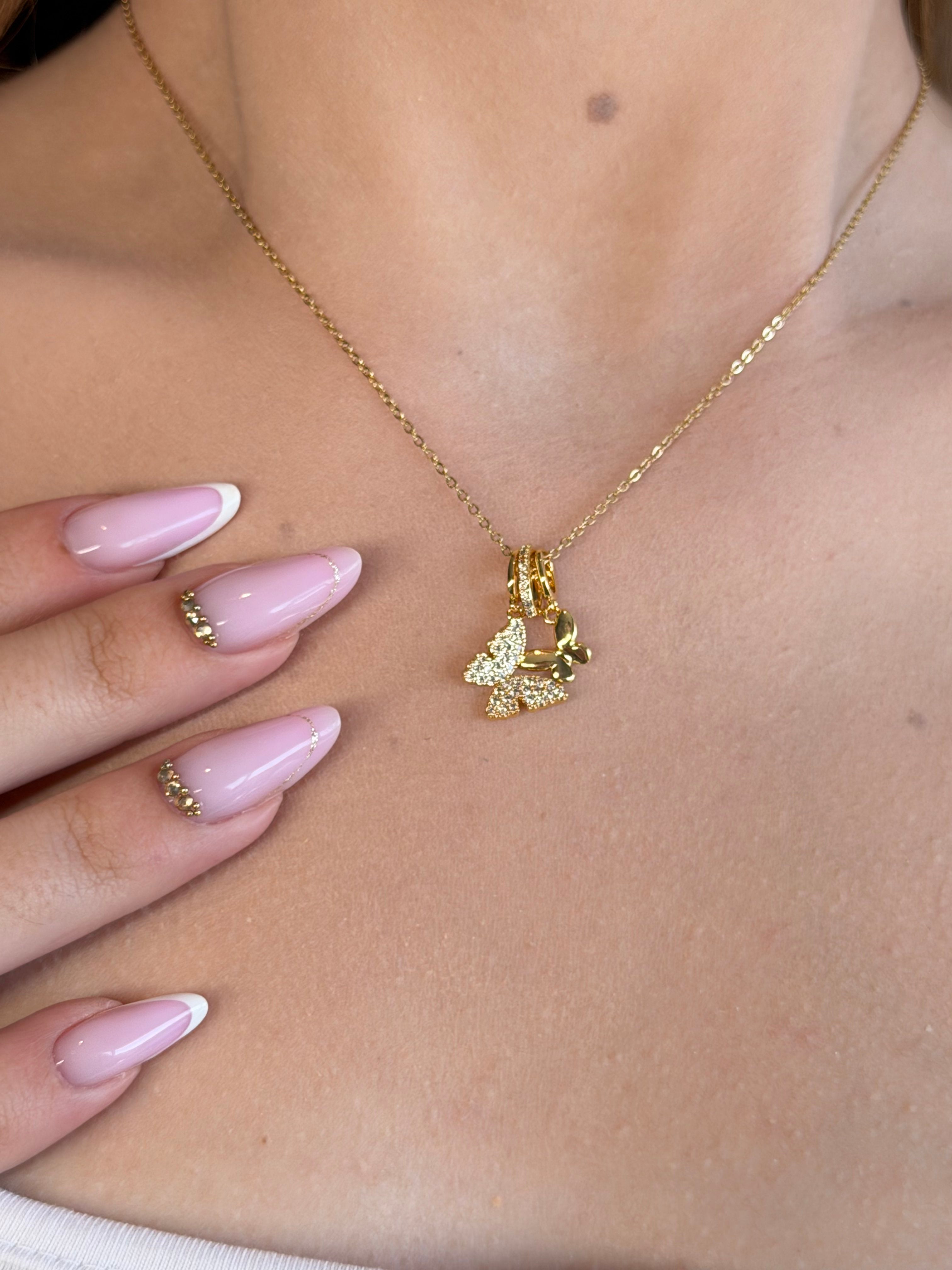 Naszyjnik Golden Butterfly Necklace