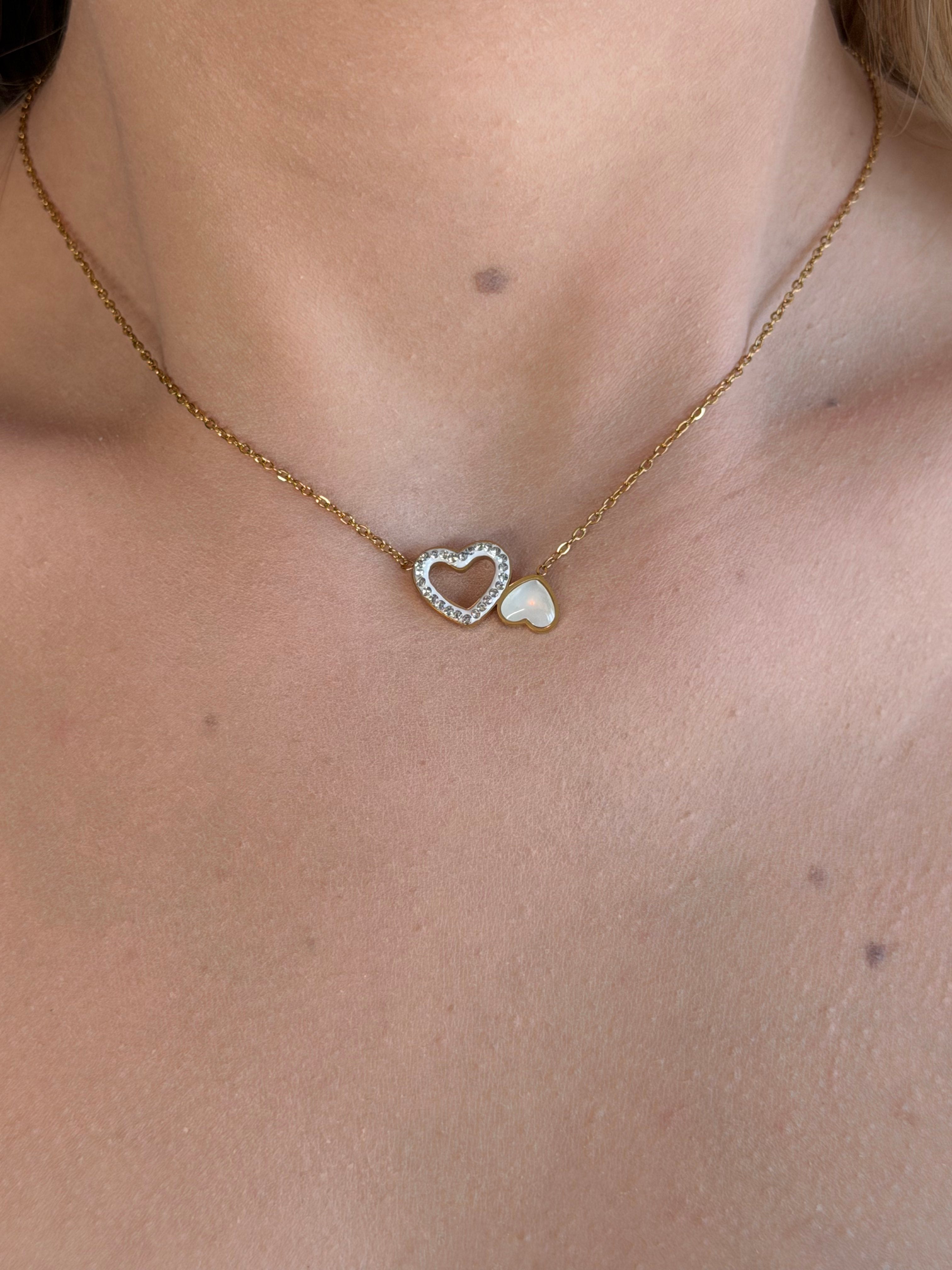 Naszyjnik Pearl Heart Necklace