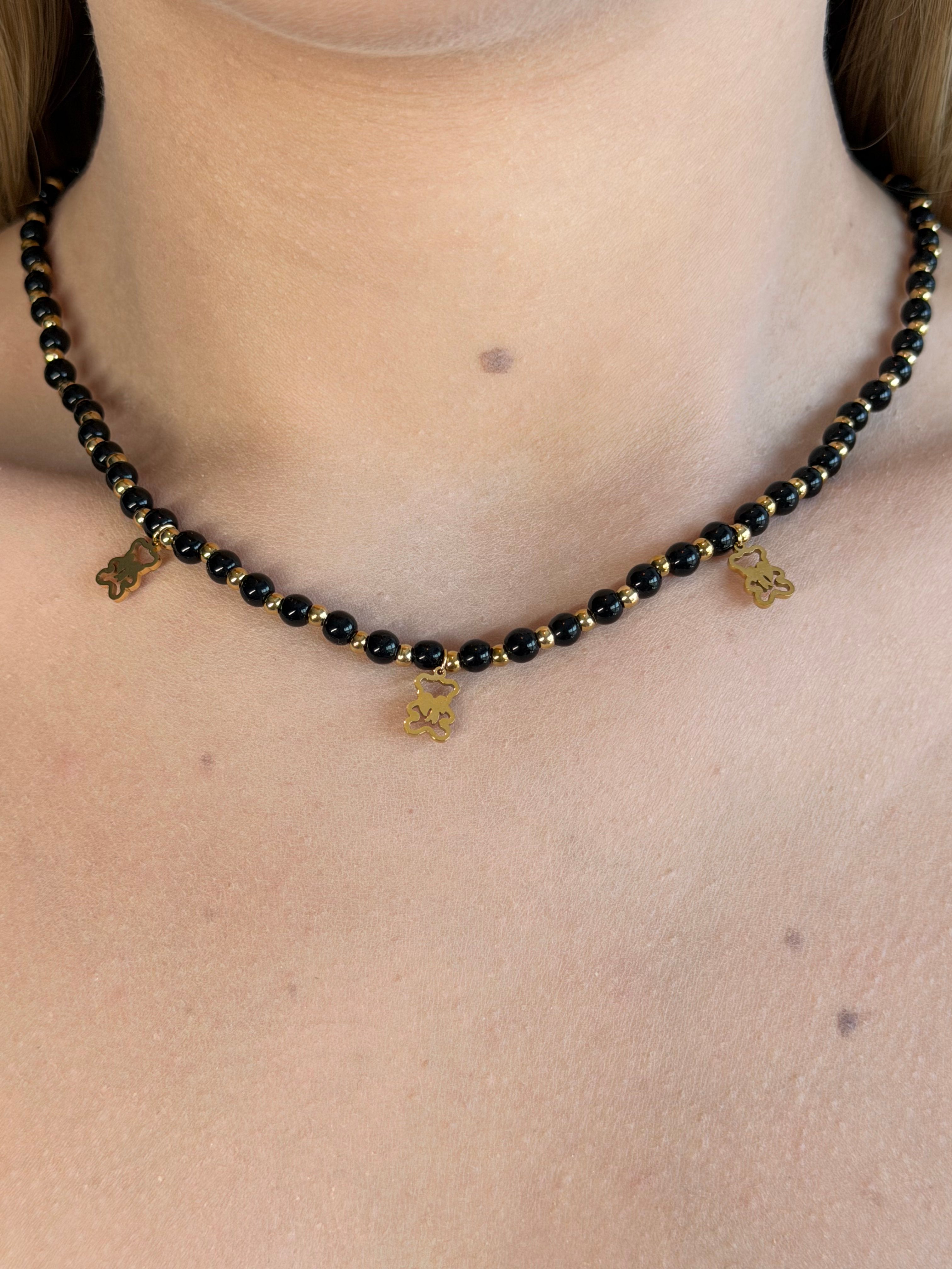Naszyjnik Black Teddy Necklace