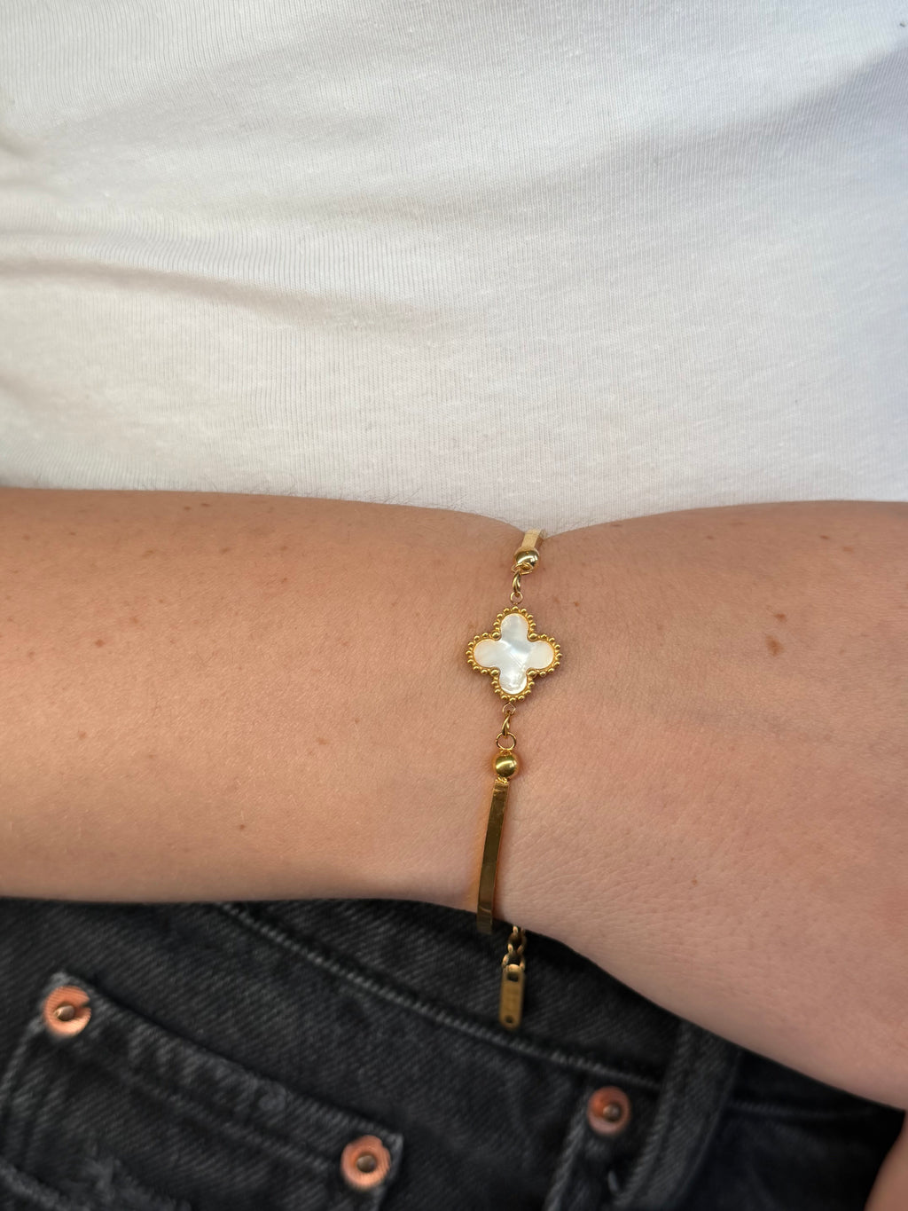 Bransoletka White Clover Bracelet