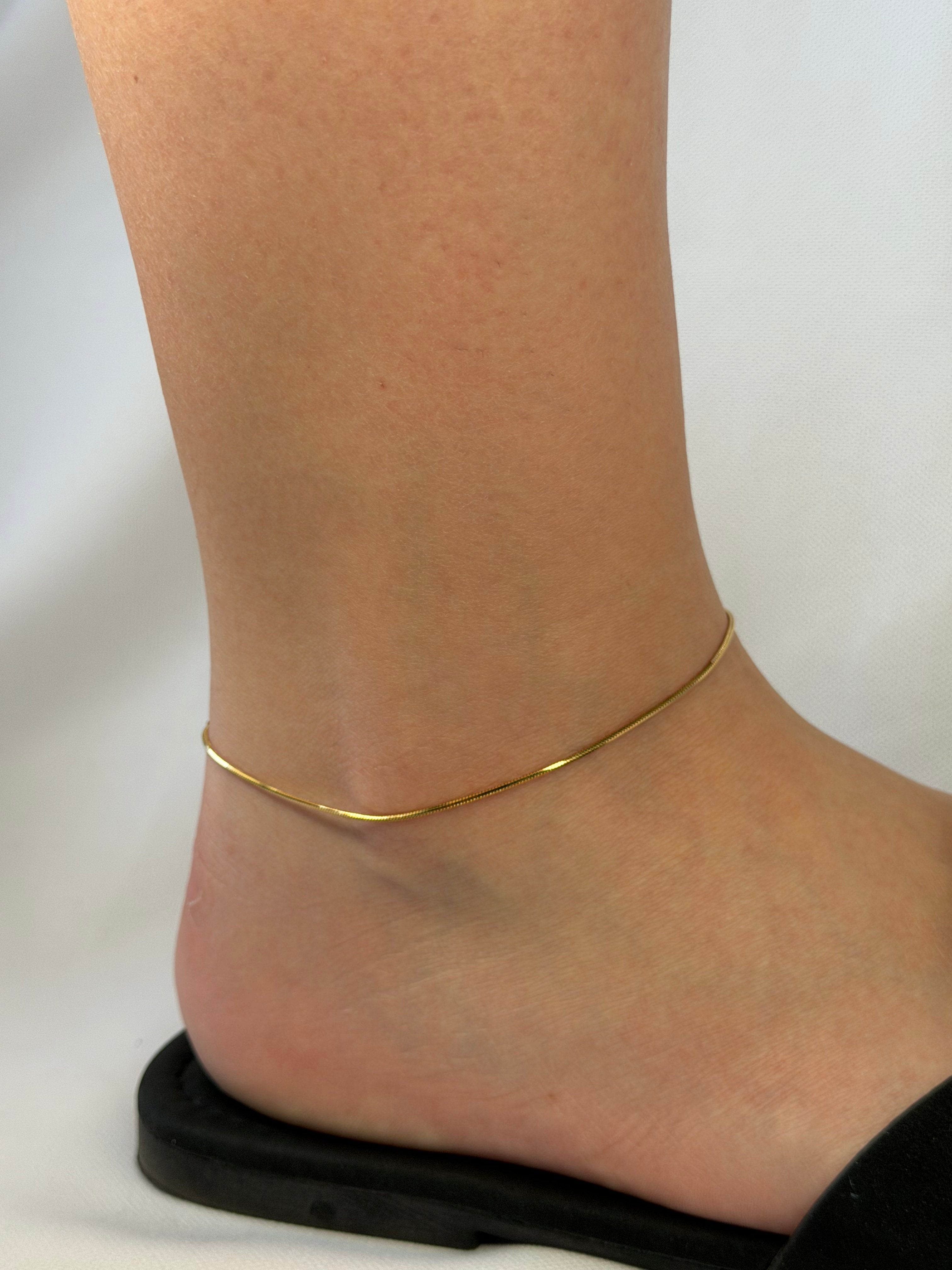 Bransoletka na nogę Minimal Gold Anklet
