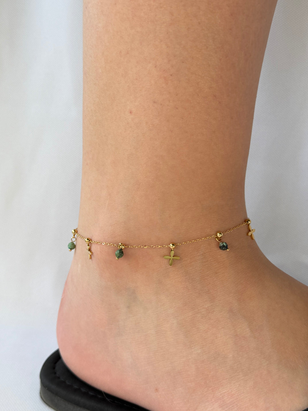 Bransoletka na nogę Emerald Butterfly